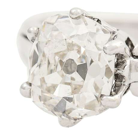 KURTZ Solitär Ring mit Altschliff-Diamant ca. 0,8 ct, - photo 5