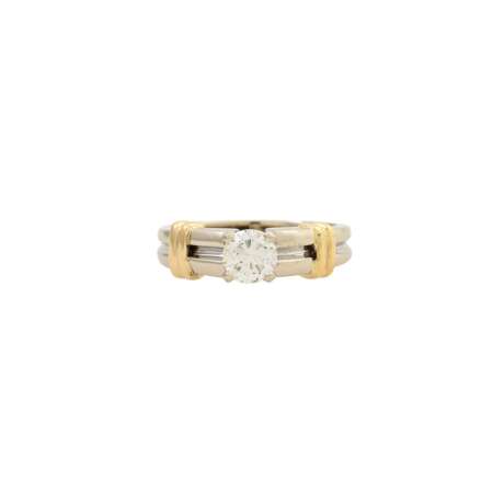 Ring mit Brillant ca. 0,5 ct, - photo 2