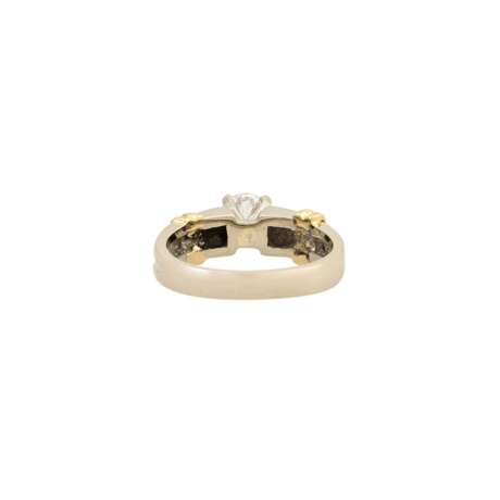 Ring mit Brillant ca. 0,5 ct, - photo 4