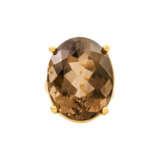 Ring mit oval facettiertem Rauchquarz von ca. 31 ct, - фото 2