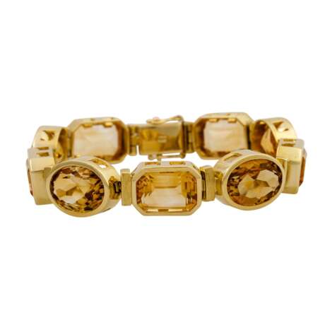 Armband mit 9 schönen Citrinen zus. ca. 54 ct, - photo 1