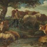 Beich, Franz Joachim, zugeschrieben. Hirte mit Vieh am Wasser - Ruhender Hirte mit Vieh - Foto 2