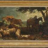 Beich, Franz Joachim, zugeschrieben. Hirte mit Vieh am Wasser - Ruhender Hirte mit Vieh - photo 3