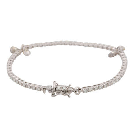 Armband mit zahlreichen Brillanten zus. ca. 2,27 ct - Foto 2