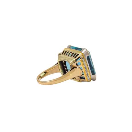 Ring mit großem Aquamarin ca. 29 ct im Smaragdschliff - photo 3