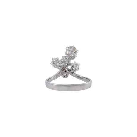 Ring mit 5 Diamanten von zus. ca. 1,7 ct, - фото 4