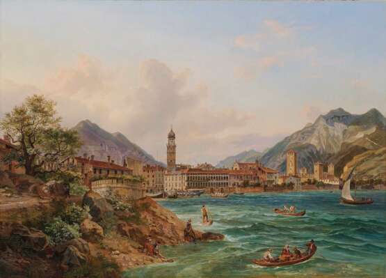 Adam, Heinrich. Blick auf Riva am Gardasee - фото 1