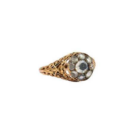 Ring mit Diamantrosen von zus. ca. 1,2 ct, - photo 1