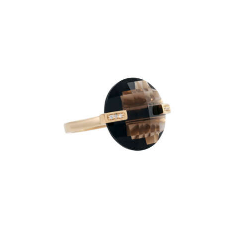 JETTE JOOP Ring mit facettierter Rauchquarzlinse 18 mm - фото 1