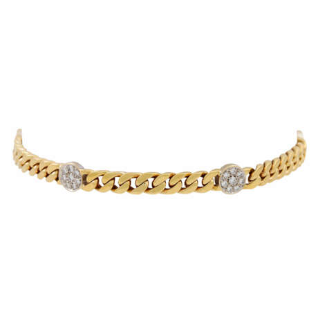 Armband mit 40 Brillanten zus. ca. 0,7 ct, - photo 1