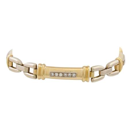 Armband mit 18 Brillanten von zus. ca. 0,36 ct, - Foto 1