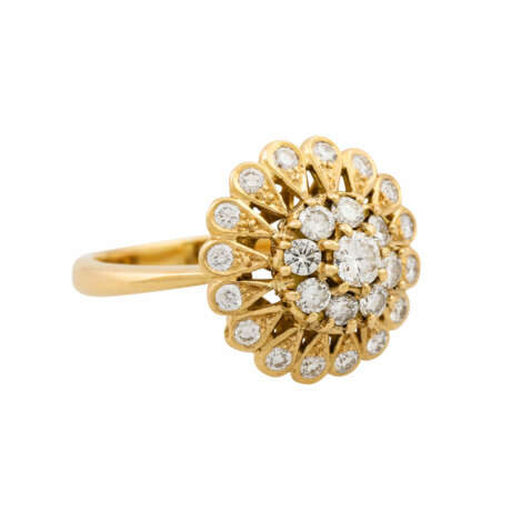 Ring mit Brillanten von ca. 1 ct, - photo 1