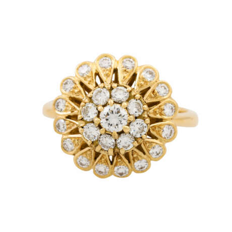 Ring mit Brillanten von ca. 1 ct, - photo 2