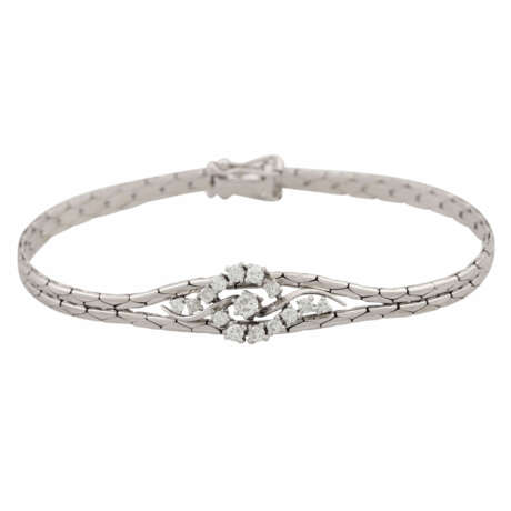 Armband mit Brillanten zus. ca. 0,45 ct, - photo 1