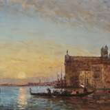 Ziem, Félix. Venedig - Der Canale della Giudecca mit Santa Maria del Rosario (I Gesuati) im Abendlicht - фото 1