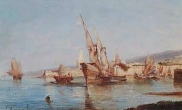 FONECHE, ANDRÉ. Boote im Hafen von Dubrovnik