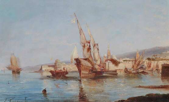 FONECHE, ANDRÉ. Boote im Hafen von Dubrovnik - фото 1