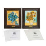 DELFT zwei Porzellanbildplatten "Van Gogh", limitierte Ausgaben von 1990, - фото 1