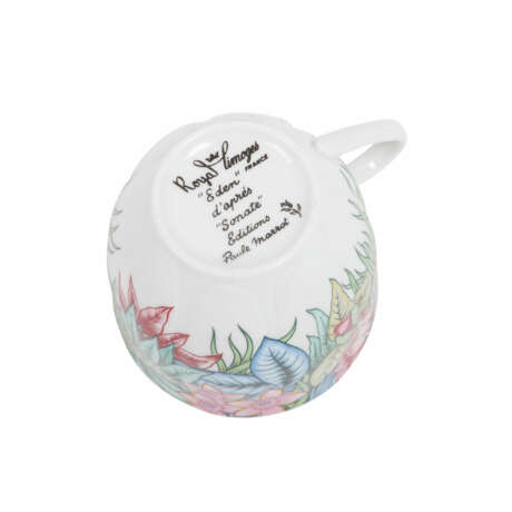 ROYAL LIMOGES Kaffeeservice f. 10 Personen 'Eden d'après Sonate', 20. Jh. - Foto 12