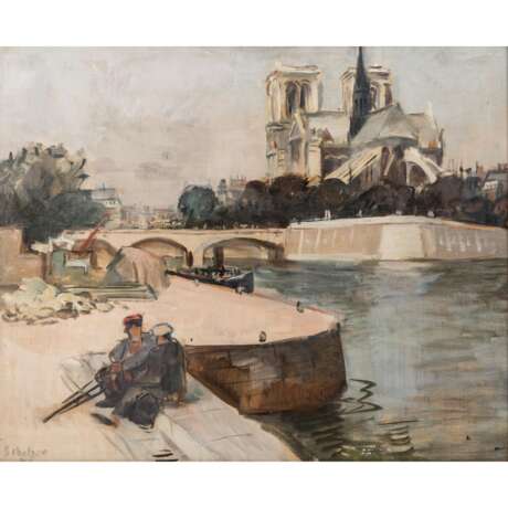 SCHOBER, PETER JAKOB (1897-1983), "Paris - Notre Dame I", - Foto 1