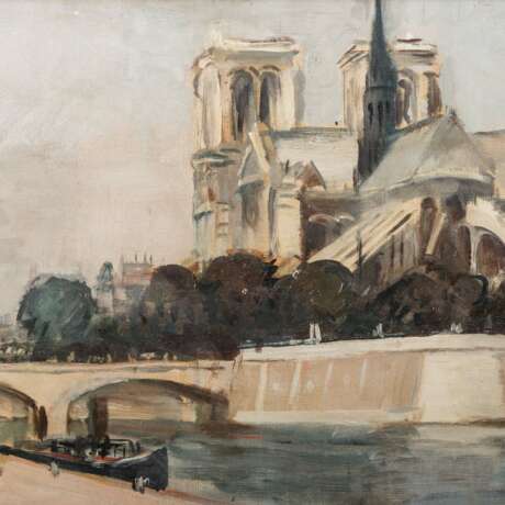SCHOBER, PETER JAKOB (1897-1983), "Paris - Notre Dame I", - Foto 5