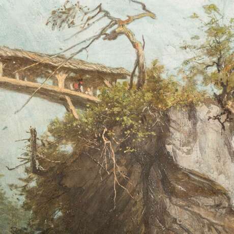 BLÄTTERBAUER, THEODOR (1823-1906) "Fischer am Gebirgefluss" - фото 5