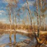 Весна масло на холсте Oil Realism Landscape painting Russia 2022 - photo 1