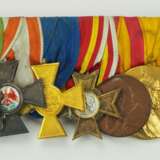Baden: Große Ordenschnalle eines Offiziers und Weltkriegsteilnehmers mit 9 Auszeichnungen. - photo 1
