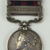 Großbritannien: India General Service Medal, mit den Gefechtsspangen BURMA 1885-7 / 1887-89. - фото 1