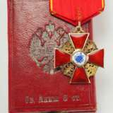 Russland: Orden der hl. Anna, 2. Modell (1810-1917), 3. Klasse, im Etui - Keibel. - Foto 3