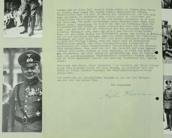 Kriegsverdienstkreuz, 2. Klasse mit Schwertern Urkunde für einen Generalmajor und Kommandeur der Kriegsgefangenen im Wehrkreis XII. - Foto 3