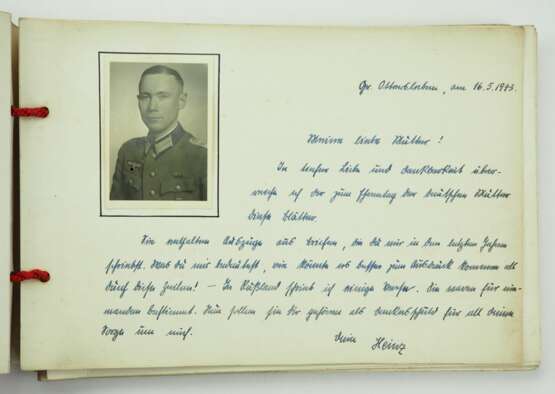 Wehrmacht: Album eines Leutnant der Infanterie für seine Mutter. - Foto 2
