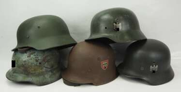 3. Reich: Stahlhelm - 5 Exemplare.