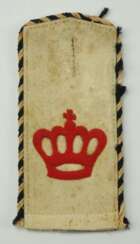 Baden: Schulterklappe für einen Einjährig Freiwilligen im 1. Badischen Leib-Grenadier-Regiment Nr. 109.