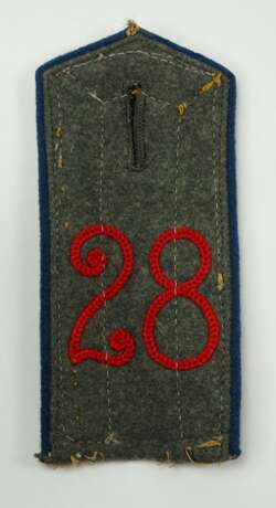 Preussen: Schulterklappe für einen Offiziersstellvertreter im Infanterie-Regiment „von Goeben“ (2. Rheinisches) Nr. 28. - фото 2