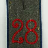 Preussen: Schulterklappe für einen Offiziersstellvertreter im Infanterie-Regiment „von Goeben“ (2. Rheinisches) Nr. 28. - Foto 2