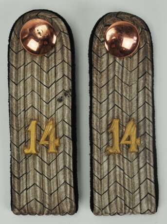 Preussen: Paar Schulterstücke für einen Leutnant im Kurmärkischen Dragoner-Regiment Nr. 14. - фото 1