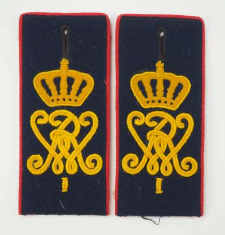 Sachsen: Paar Schulterklappen für Mannschaften im Grenadier-Regiment „Kaiser Wilhelm, König von Preußen“ (2. Königlich Sächsisches) Nr. 101. - photo 1