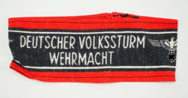 Deutscher Volkssturm Wehrmacht Armbinde.