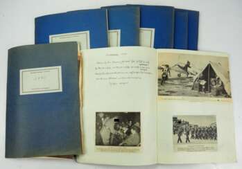 Der 2. Weltkrieg als aktueller Bericht - Schulaufgabe von 1940 in 7 Bänden.