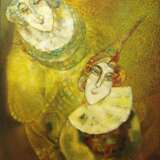 “PIERROT AND HARLEQUIN” Impressionist Everyday life - photo 1