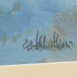 HELMUT SIESSER, "Herbstlandschaft", Aquarell/Gouache auf Papier, hinter Glas gerahmt, signiert und datiert - photo 2