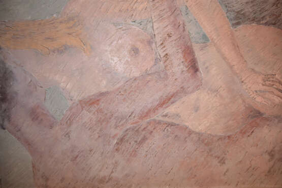 ACHIM EGelbgoldERT:"Menschen-Paar", Öl auf Leinwand, monogrammiert und datiert - фото 1