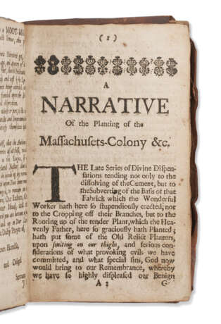A Narrative of the Planting of the Massachusets Colony annon 1628, presentation copy - Foto 3