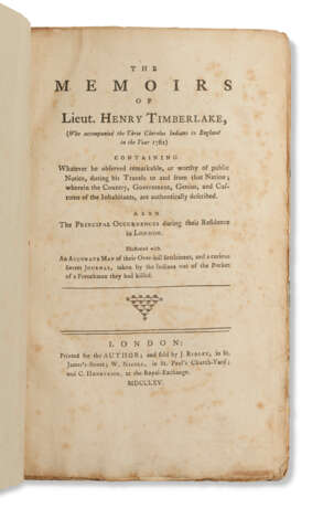 The Memoirs of Lieut. Henry Timberlake (who accompanied the Three Cherokee Indians to England in the Year 1762) - фото 2