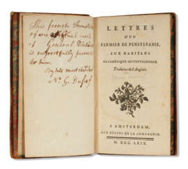 Lettres d&#39;un fermier de Pensylvanie, Ben Franklin&#39;s copy