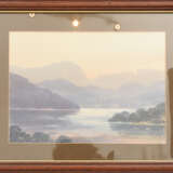 E.GRIEG HALL" View from South Lodge",Aquarell/Wasserfarbe auf Papier, hinter Glas im Passepartout gerahmt und signiert - Foto 1