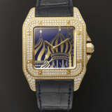 CARTIER, A LIMITED EDITION YELLOW GOLD AND DIAMOND-SET "SANTOS 100", No. 1 of 20, REF. 2732J - фото 1
