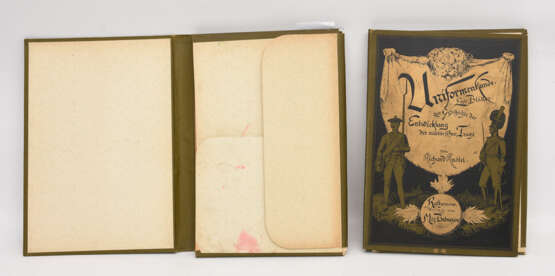 RICHARD KNÖTELänge:"UNIFORMKUNDE", Zwei lose Blattsammlungen koloriert ,Originalausgabe, Berlin 1890/91 - Foto 2