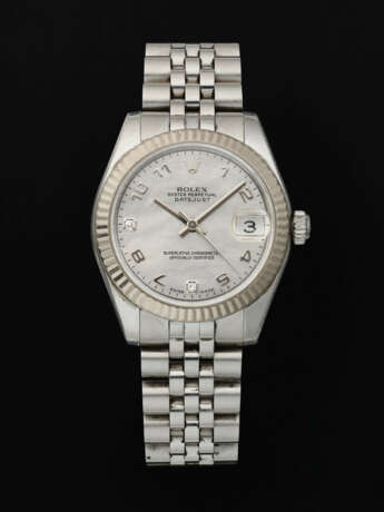 ROLEX, STEEL DATEJUST WITH MOTHER-OF-PEARL, REF. 178274 - фото 1